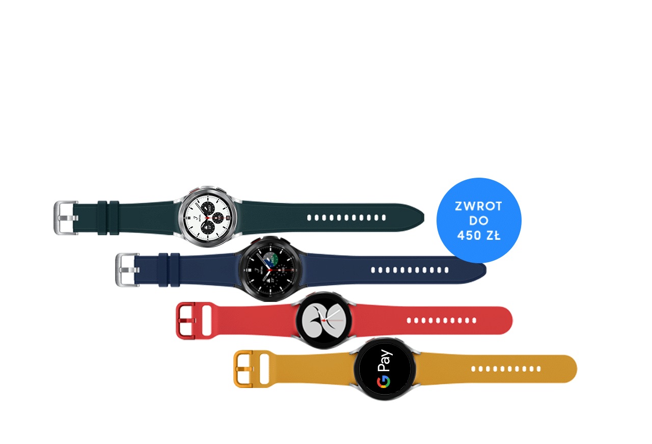 Kup smartwatch Galaxy Watch4 i odbierz zwrot Samsung Polska