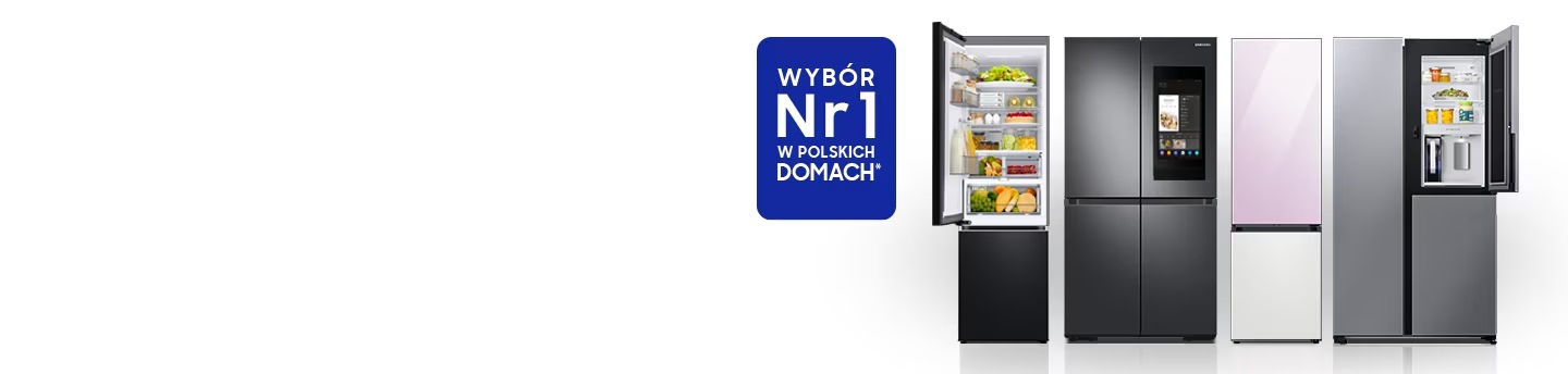 Lodówki wolnostojące Side by Side: dwu- i trzydrzwiowe | Samsung Polska