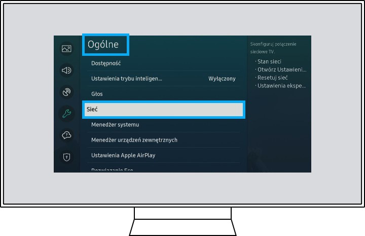Problemy łączności z internetem w telewizorze | Samsung Polska