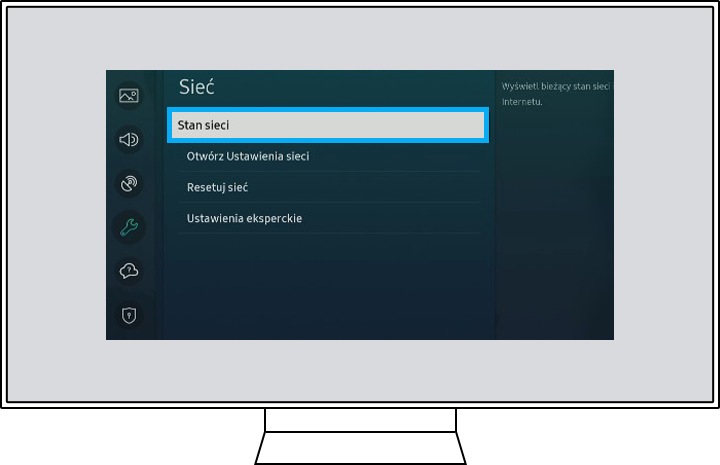 Problemy łączności z internetem w telewizorze | Samsung Polska