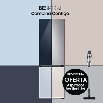 Frigorífico BESPOKE. Pré-compre e receba de oferta um Aspirador Vertical Jet no valor de 349€²