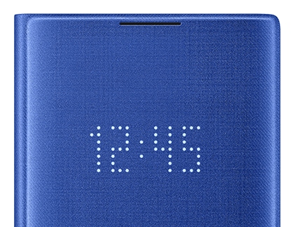 Capa LED Note10 com a hora