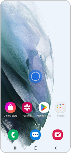 Apăsați și mențineți spațiul pe ecranul principal al telefonului Samsung Galaxy.