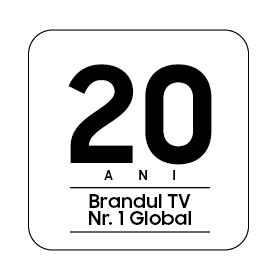 Sigla indică - 20 ani televizorul nr. 1 la nivel global. Samsung este clasat pe locul 1 al mărcilor de televizoare, timp de 20 ani.