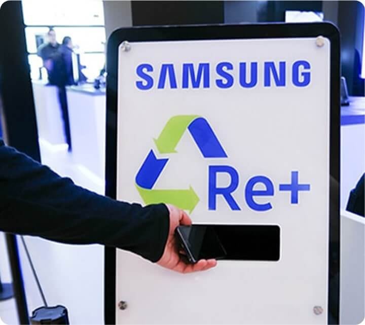 Контейнеры для сбора некрупногабаритной техники в сервисных центрах Samsung России, помощь с утилизацией устаревших устройств