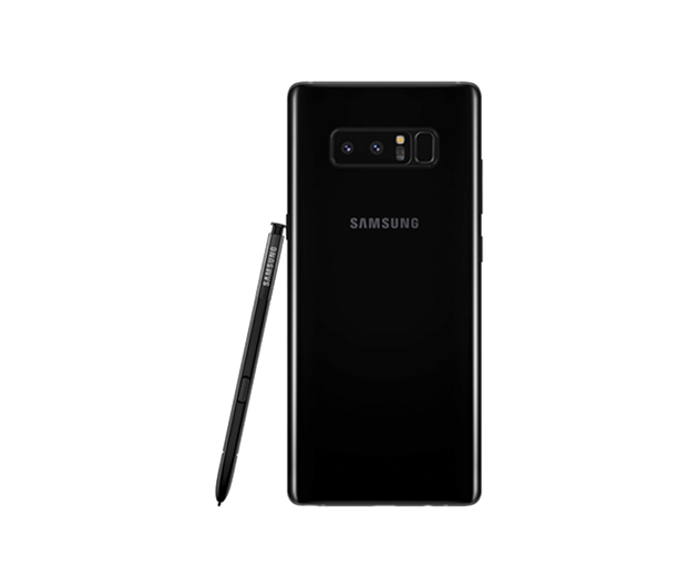 Смартфон Samsung Galaxy Note 8, дата выхода - 2017 год, обзор телефона в чёрном цвете