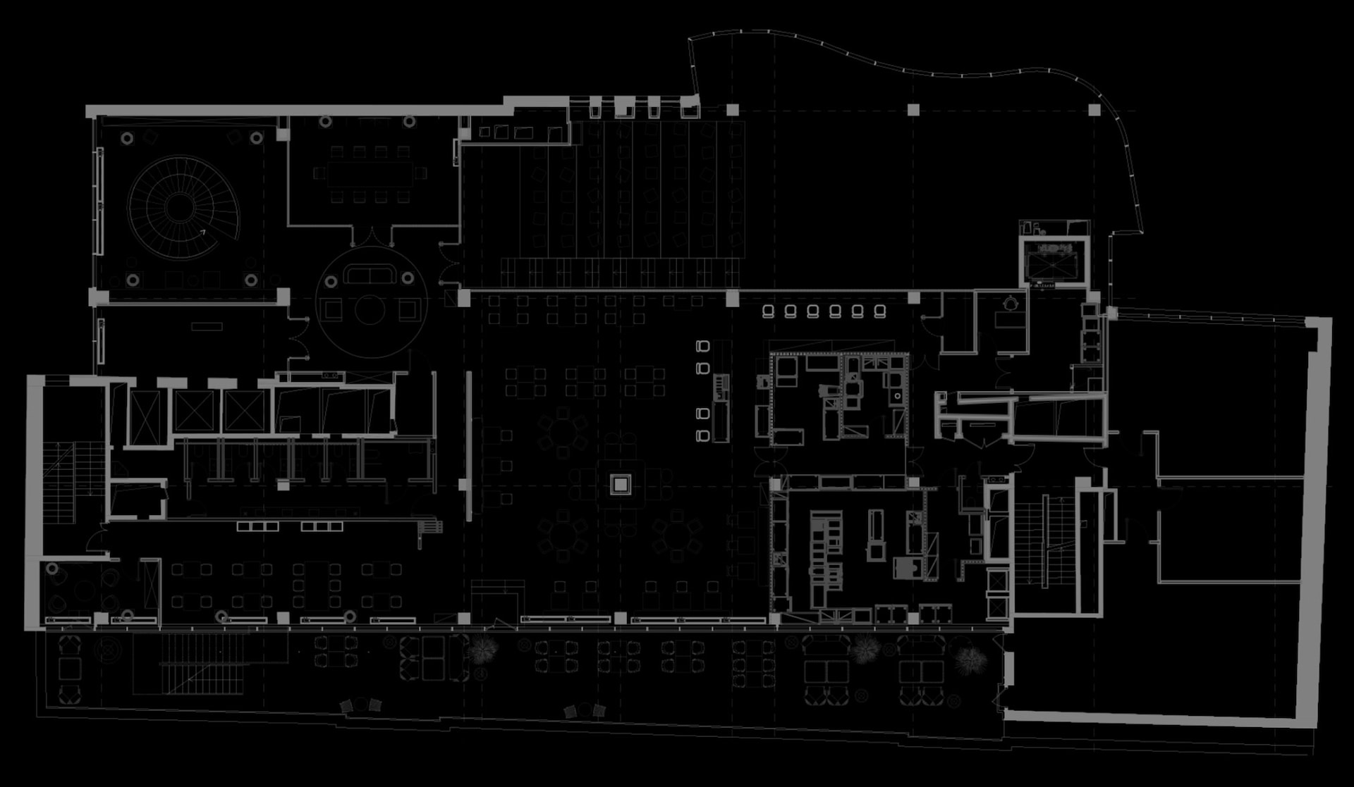 Схема 5 этажа клубного пространства Noodome