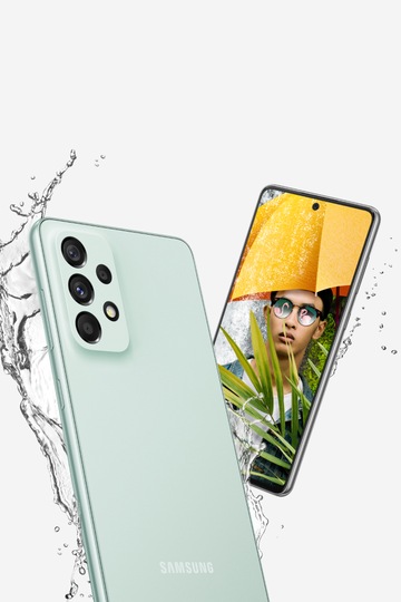 Два новых устройства Galaxy A73 представлены на изображении