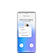 Интерфейс смартфона Galaxy отображает входящий звонок от Кристины Адамс, а также всплывающее окно SmartThings, позволяющее выключить звук телевизора в гостиной, на кухне или всех телевизорах.