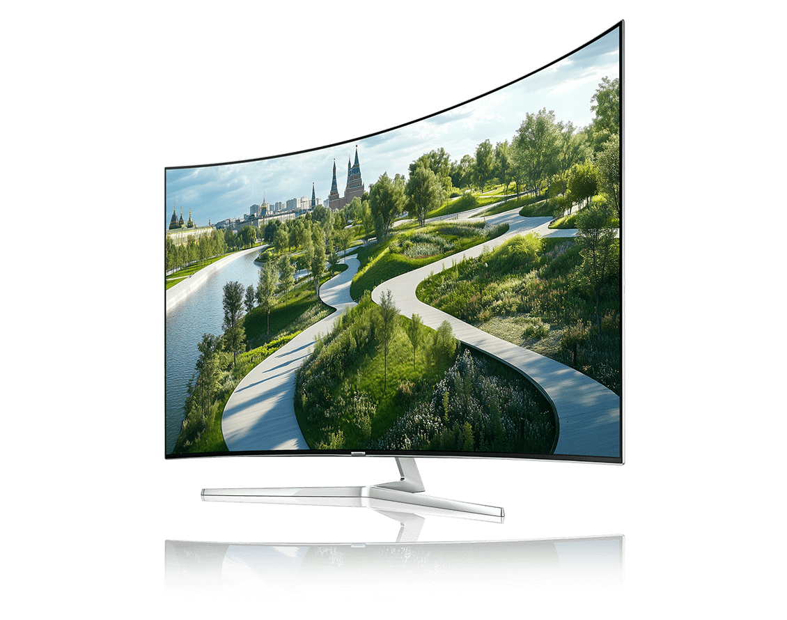 Телевизор Samsung KS9000 — телевизор из списка топ самых лучших телевизоров с поддержкой Smart TV и экологичной технологией QLED