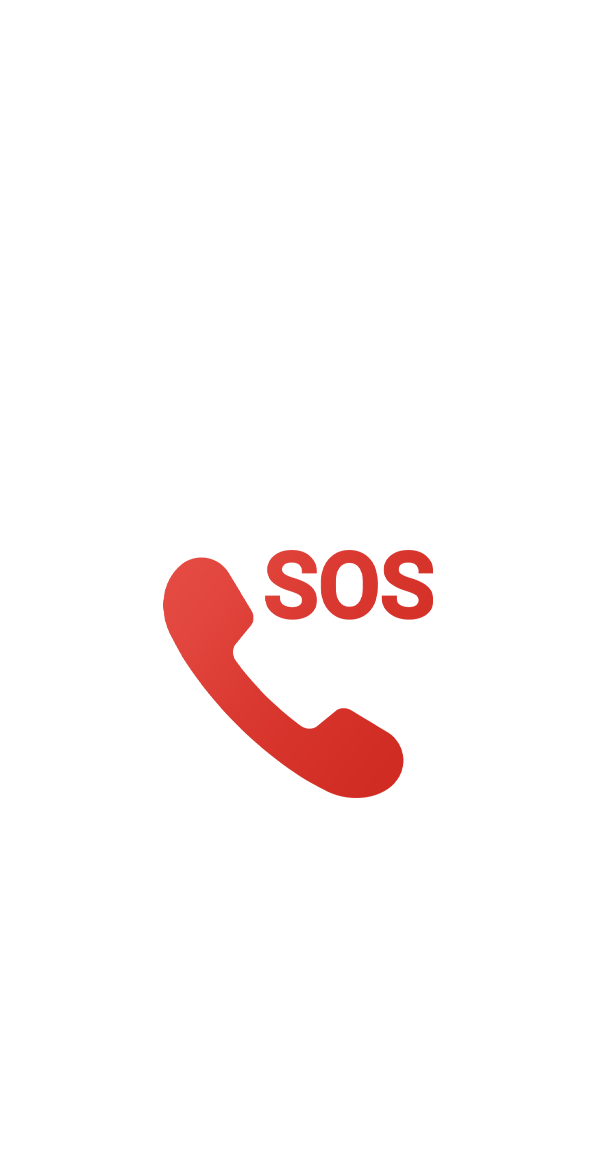 Ikon för SOS-samtal som visar Emergency SOS-funktionen. 