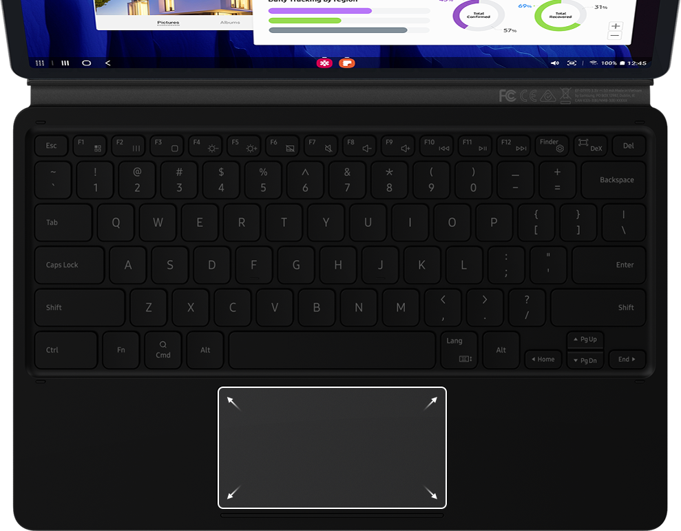 samsung tab s5e keyboard with trackpad