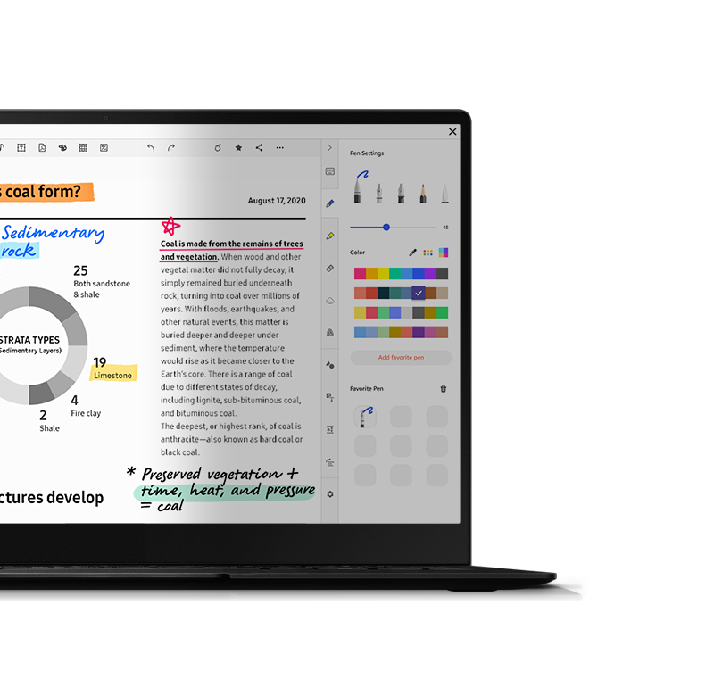 galaxy tab s7plus samsung notebook front ui screen on pc