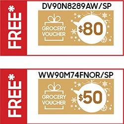 DV90N8289AW/SP & WW90M74FNOR/SP  Gift with Purchase