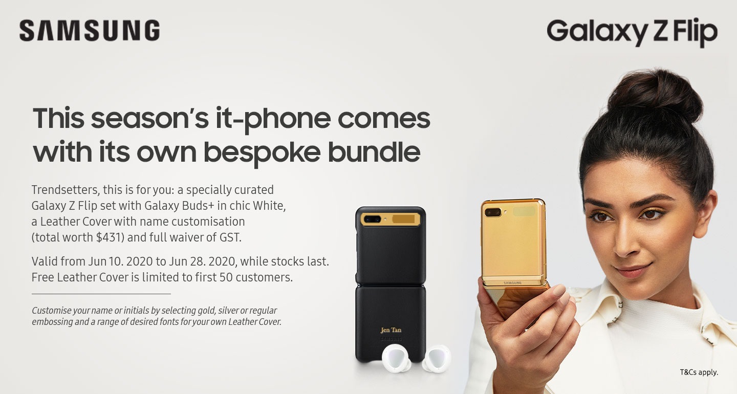 Galaxy Z Flip Singtel Bespoke Bundle Samsung SG