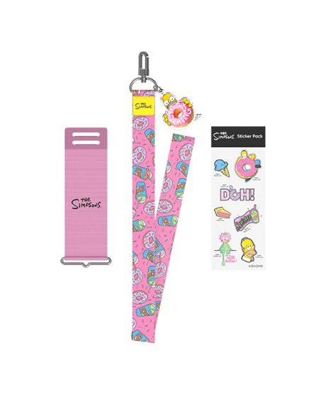 The Simpsons Pink Fashion Strap for Galaxy Z Flip3 with Strap & Sticker included. Get a Samsung Z Flip case or discover more accessories here