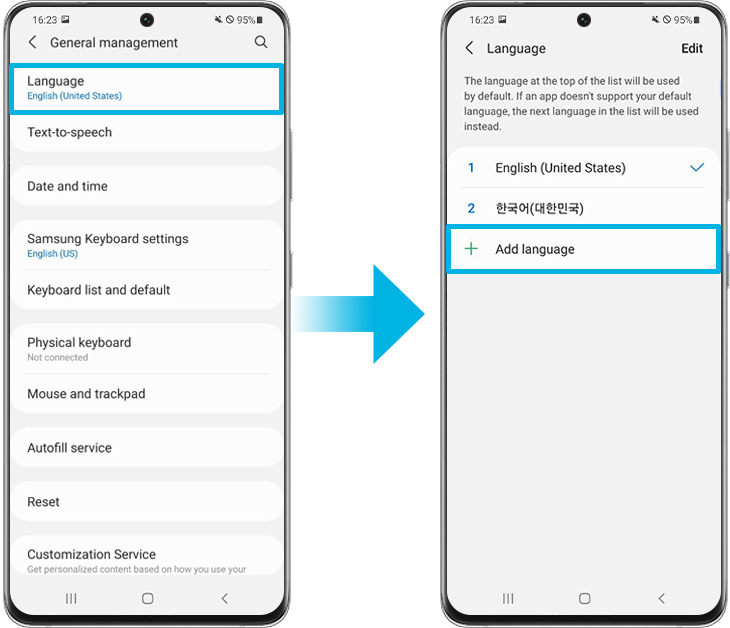 How to add/remove languages on Samsung Mobile Device? | Samsung SG
