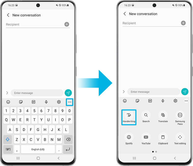 Enabling Handwriting Input on your Samsung Keyboard