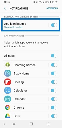 What To Do When Badge Notification Is Not Appearing On Icons In Samsung Galaxy S9 S9 Samsung Singapore