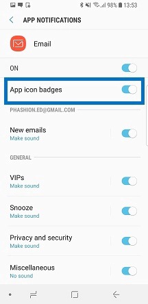 What to do when badge notification is not appearing on icons in Samsung ...