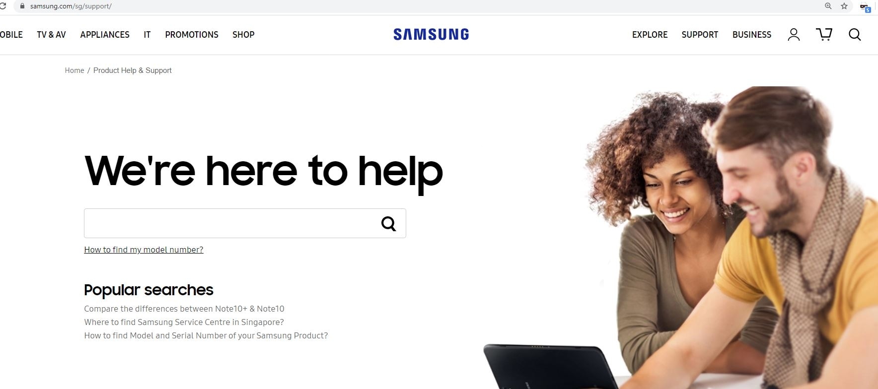 Samsung support live chat