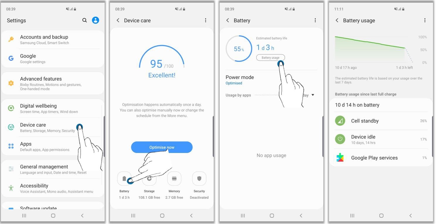 Optimise and extend the battery life on Galaxy device | Samsung SG