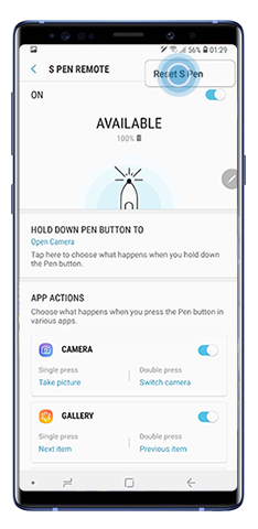 How to connect the S Pen via Bluetooth on Samsung Galaxy Note9