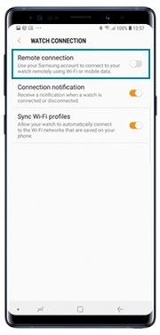 connecting galaxy watch to wifi