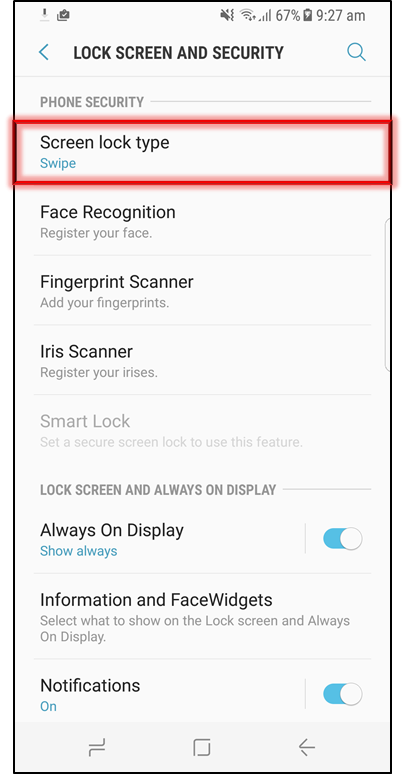 How To Set Pattern Pin Or Password For Your Lock Screen Samsung Sg