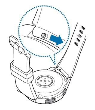 How to replace samsung best sale watch band