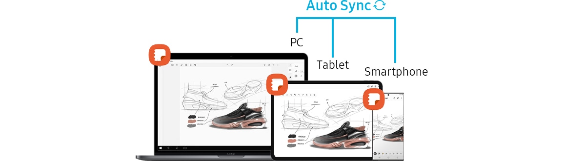 Auto sync across devices example