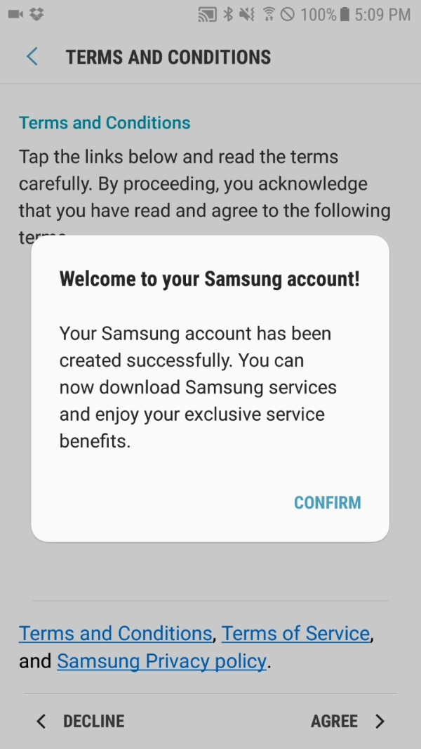 Sign in/up for Samsung Account via Samsung SmartThings Samsung SG