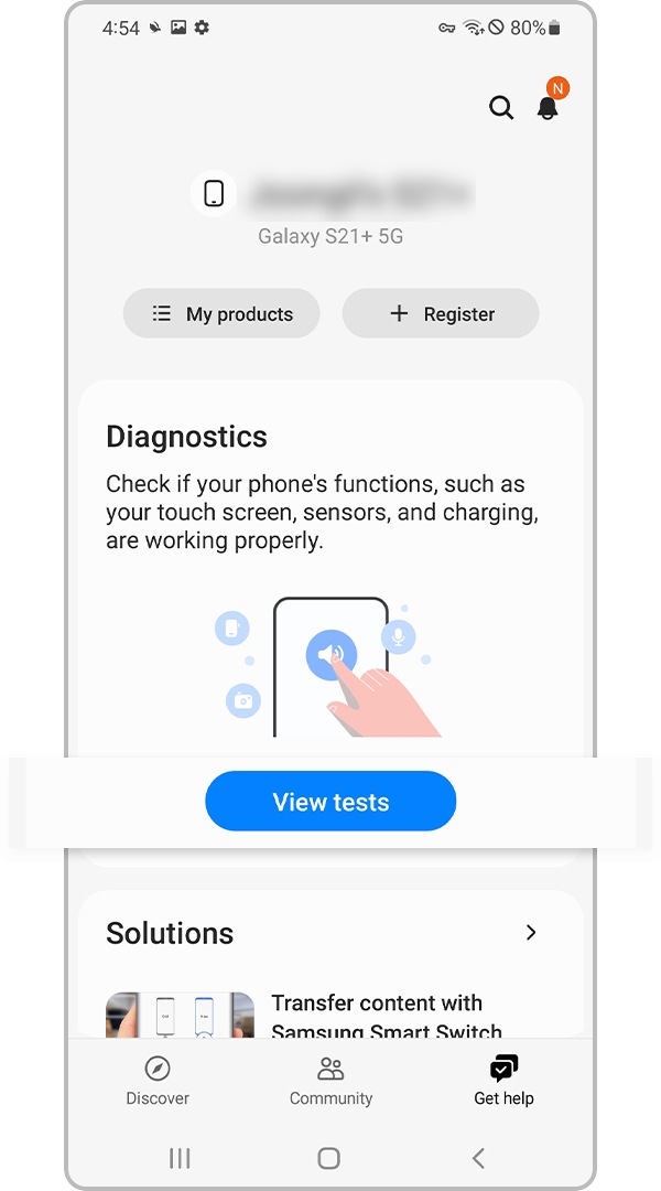 The proximity sensor is not working properly | Samsung Singapore