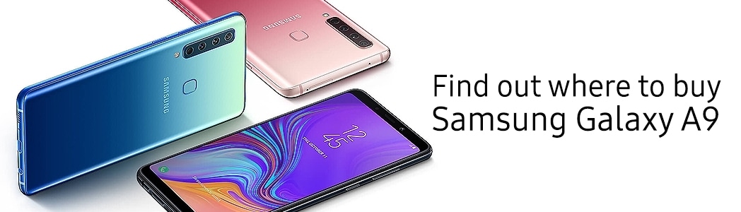 What are the new design features of Samsung Galaxy A9?