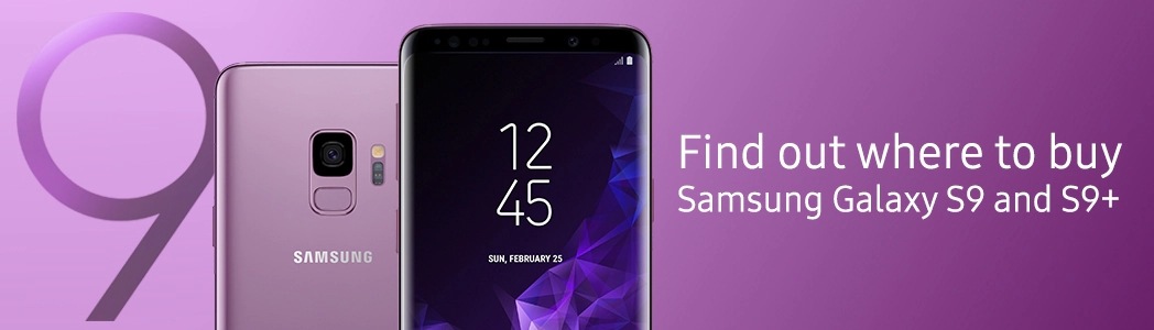 Find out where to buy Samsung Galaxy S9 and S9 plus