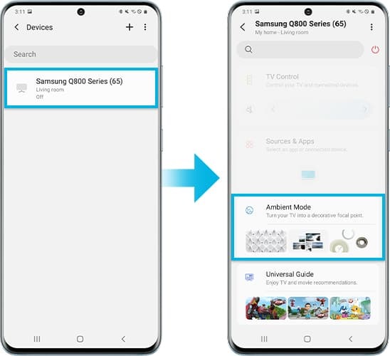 How to use Ambient Mode on Samsung QLED TV Samsung Singapore