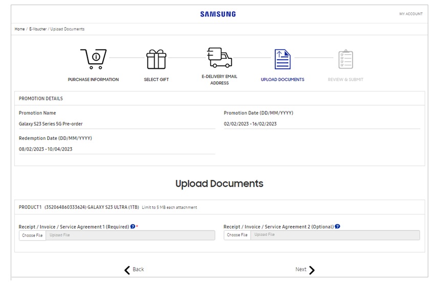 Samsung Gift Redemption Guide Samsung Singapore