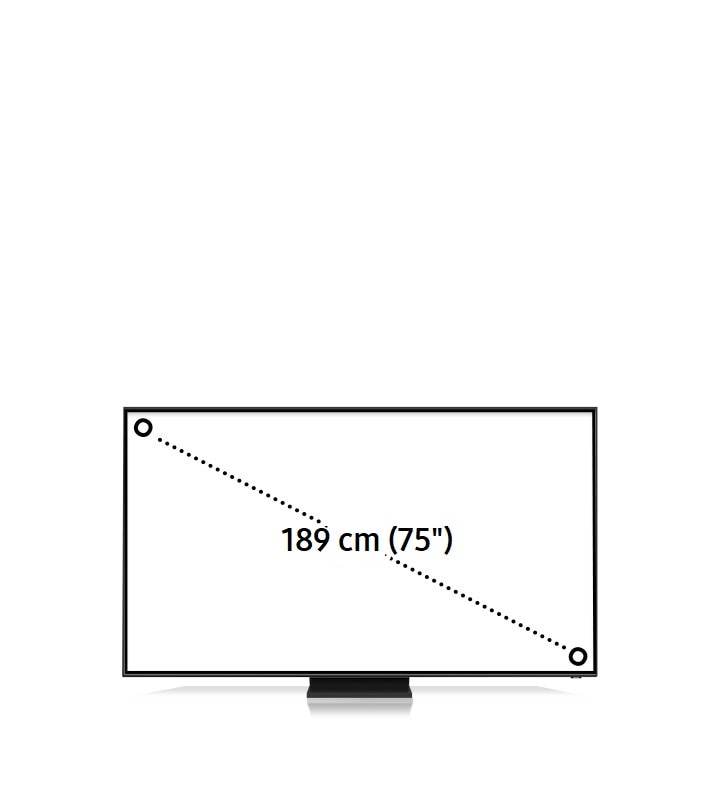 189 cm (75") TV | Samsung 189 cm (75") 8K & 4K Smart TVji | Samsung SI