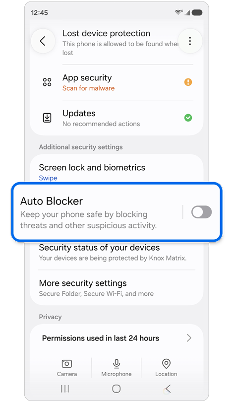 Protect your Galaxy device with the Auto Blocker feature | Samsung ...