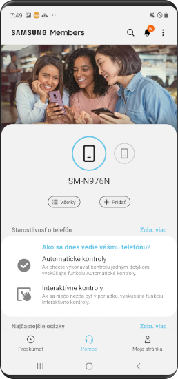 Prečítajte si správu o používaní batérie zobrazenú aplikáciou