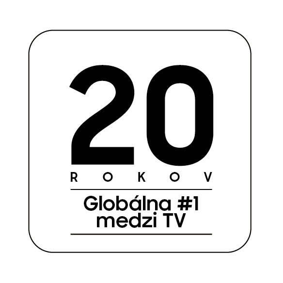Logo uvádza: 19 rokov globálna jednotka medzi TV značkami. Samsung je už 19 rokov po sebe najpredávanejšou TV značkou na svete.