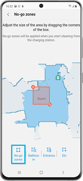 How can I set a Nogo zone on my Jet Bot? Samsung South Africa