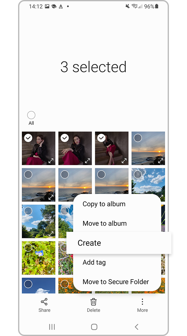 How to create a GIF image from photos on your Galaxy phone