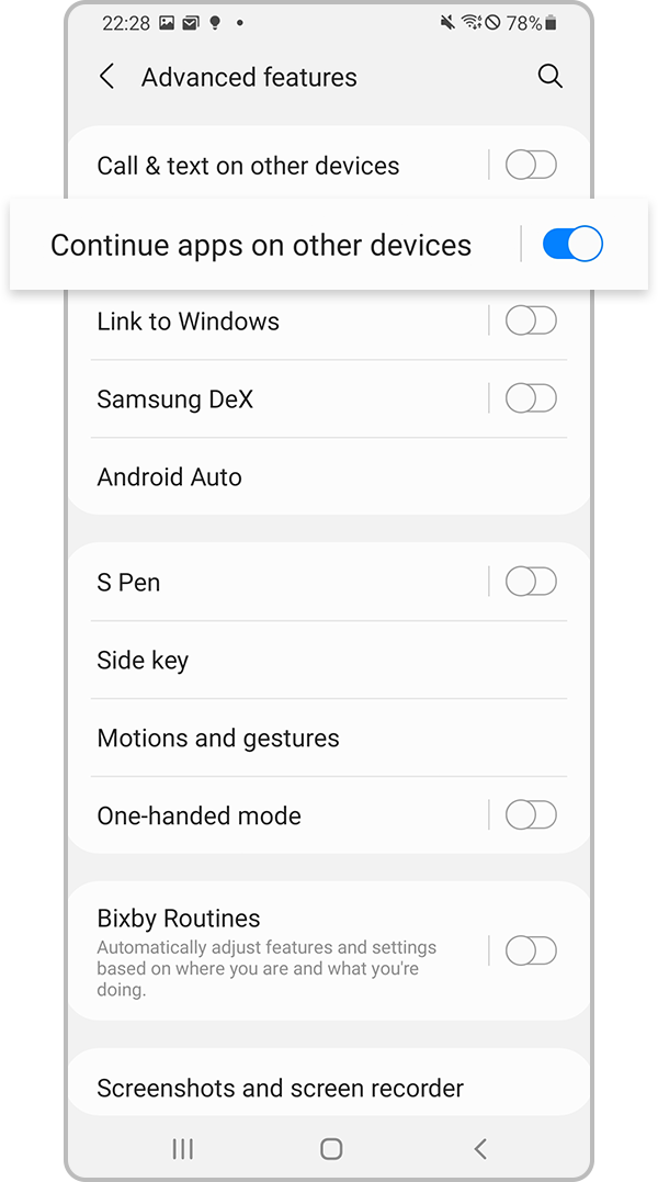 How to Use the 'Continue apps on other devices' Feature | Samsung SG