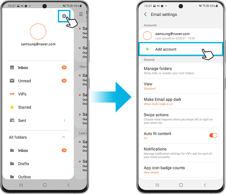 How to use the Samsung email app and open attachments | Samsung SG