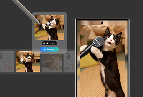 มีการเปิดใช้งานฟีเจอร์ Sketch to Image ในหน้าจอ Galaxy S24 Ultra ใช้ S Pen วาดบนภาพถ่ายเพื่อแปลงภาพร่างให้กลายเป็นภาพใหม่ด้วย AI