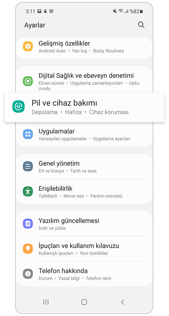 pil ve cihaz bakımı 