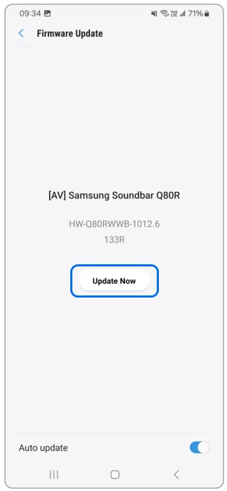 如何更新 Samsung Soundbar