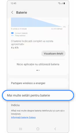 Redu consumul de energie al dispozitivului Galaxy cu modul de ...