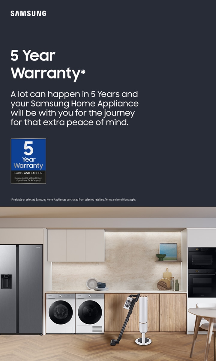 Register For Samsung Five Year Warranty